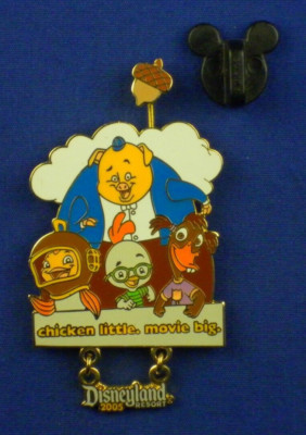 Chicken Little Opening Day Runt Fish Abby Mallard Acorn LE-1000 Pin # 42476