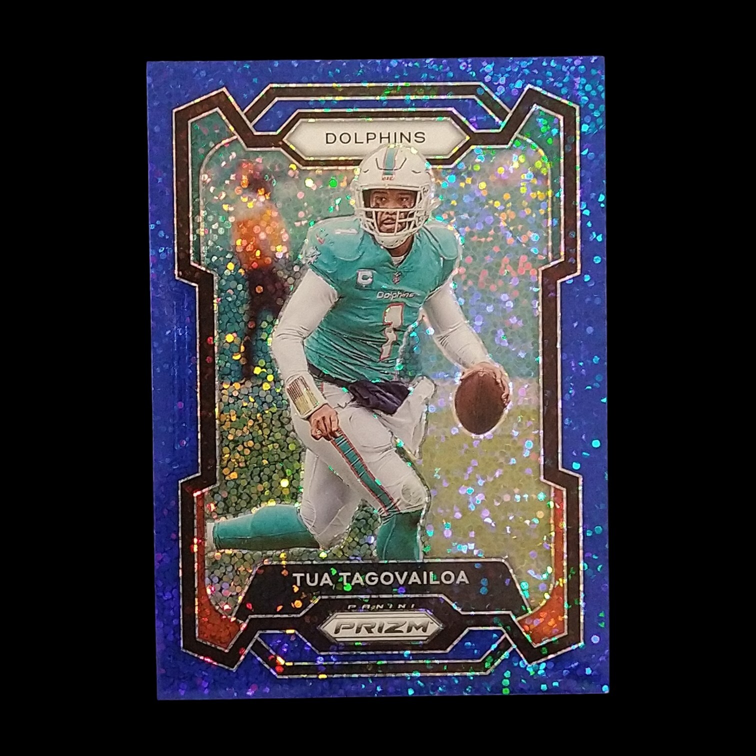 2023 Panini Prizm - Blue Sparkle Prizm #190 Tua Tagovailoa /96