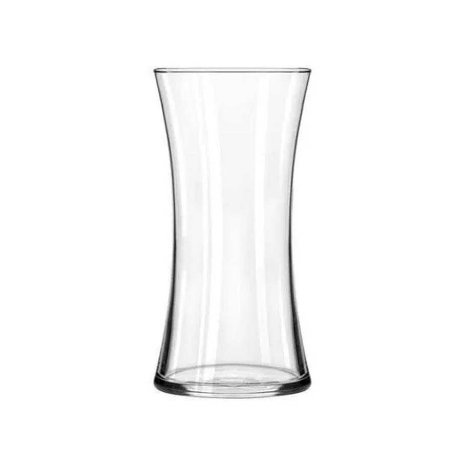 New Tall Clear Glass Vase Hourglass Palermo 40cm eBay