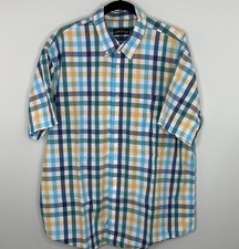 Orvis Men s XL Long Sleeve Button Down Shirt Cotton Plaid Check Multi Color EUC