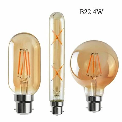 Ampoules Mode R?tro 4W LED Vintage Lampes ? vis de base B22 Ba?onnette - Photo 1/4