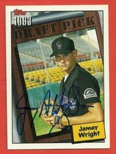 JAMEY WRIGHT - 1994 Topps #744 RC *Signed Autograph* Draft Pick Colorado Rockies
