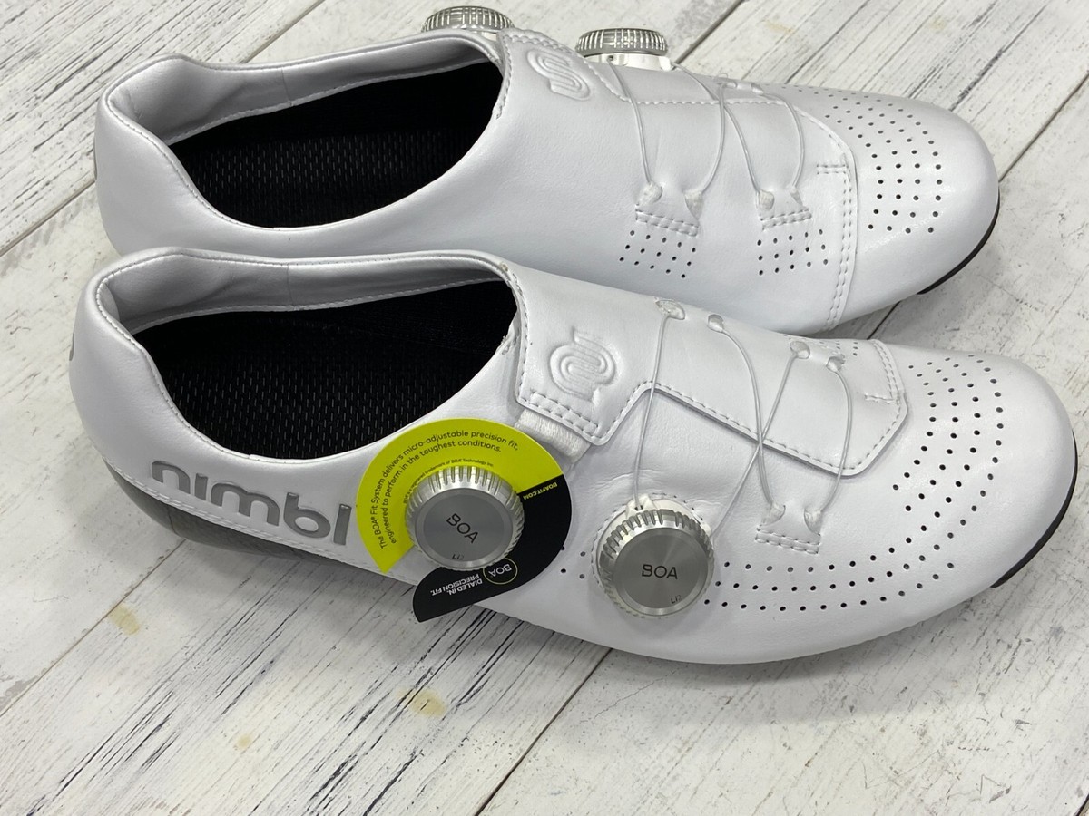 Nimbl Exceed Ultimate Glide Road Cycling Shoes White/Silver (EU39