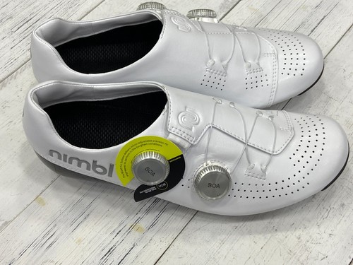 Nimbl Exceed Ultimate Glide Road Cycling Shoes White/Silver (EU39-EU45) - Picture 8 of 10