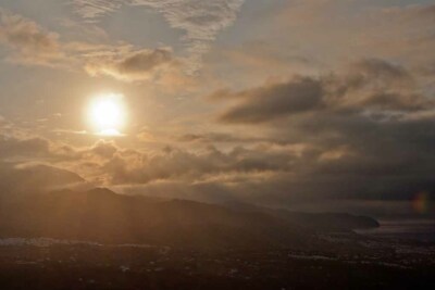 Frigiliana Sonnenaufgang Andalusien Costa del Sol Spanien Foto Bild