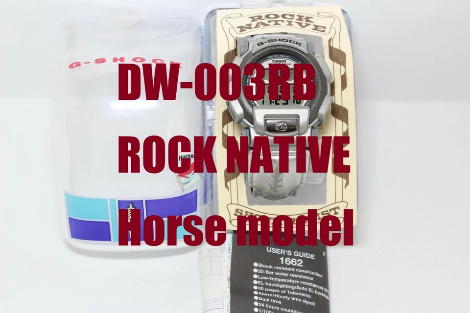 CASIO DW-003RB Rock NATIVE Horse G-Shock Digital for collectors Watch Japan