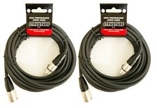 2x Strukture PRO20M7 Heavy Duty 7mm Rubber 20ft. XLR Microphone Cable