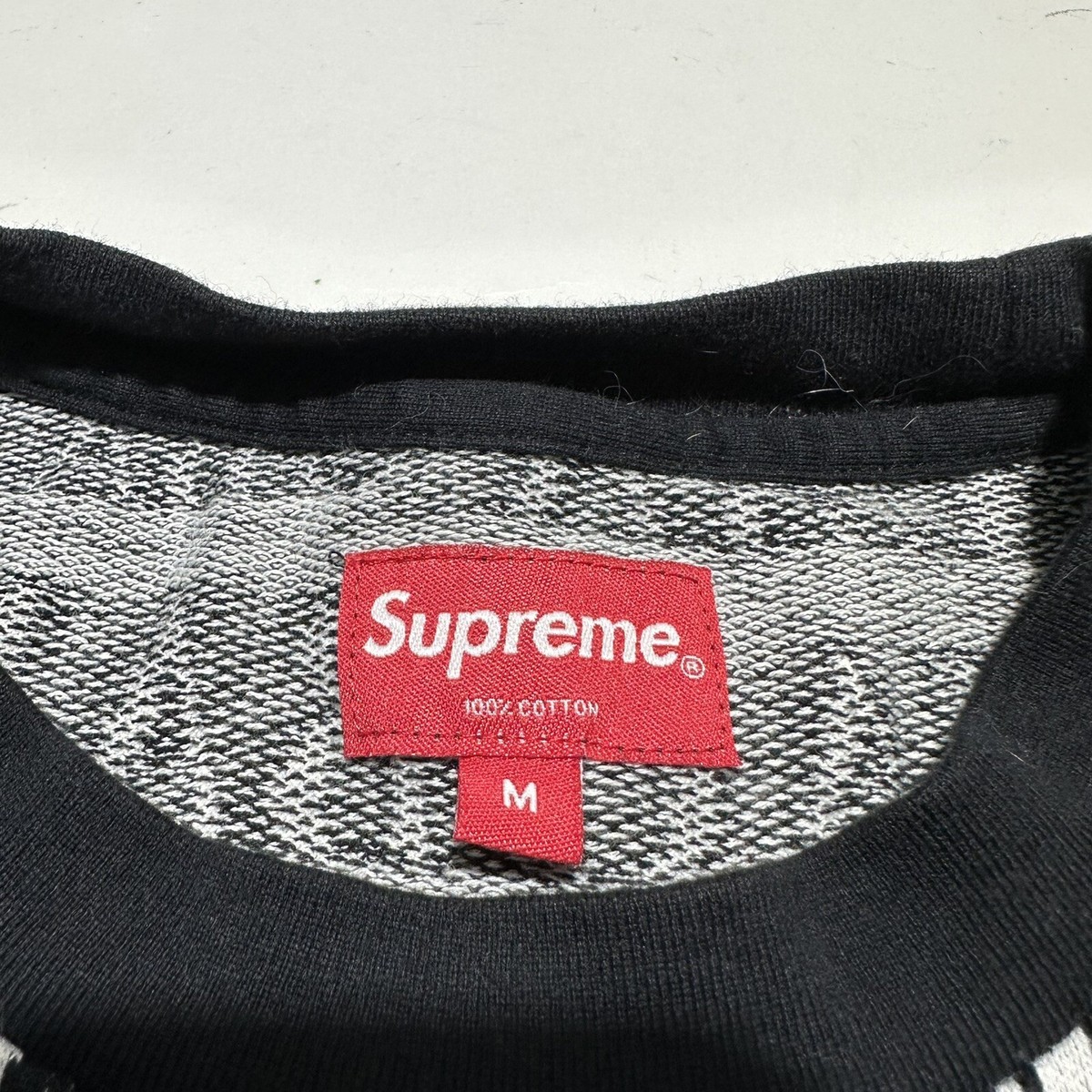 Supreme Obama Jacquard T-Shirt Mens Medium Black White All Over