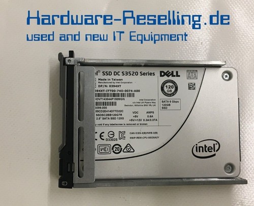 Dell Intel 120GB 2,5" SATA SSD 6Gbps SSDSC2BB120G7RS3520 0394XT