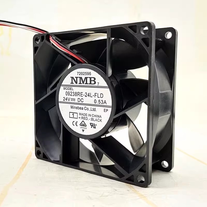 NMB 09238RE-24L-FLD DC24V 0.53A 9238 9CM 3-Wire Inverter Cooling Fan