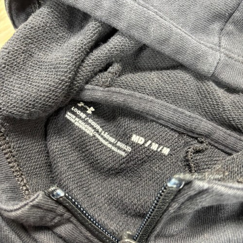 Under Armour Vestito Tunica Donna M Nero Terry Maglia Pop Over Felpa - Foto 3 di 5