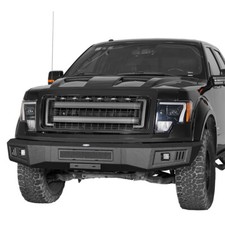 For 2009 2010 2011 2012 2013 2014 Ford F150 Front Bumper Guard Wled Spotlights