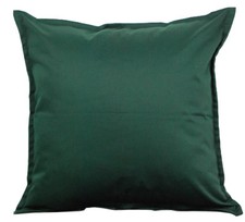 Solid Green Cotton Cushion Cover Home Decor Sofa Throw Pillow Case 18"X18" Chair