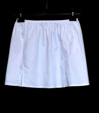 BLACK WHITE Cotton Mini Half Slip UK SIZE 4-20 Petticoat WAIST SLIP Underskirt