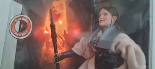 Vintage Star Wars Han Solo (Light Up) & Princess Leia/Boushh 12"Figures NEW 2002 - Picture 5 of 11