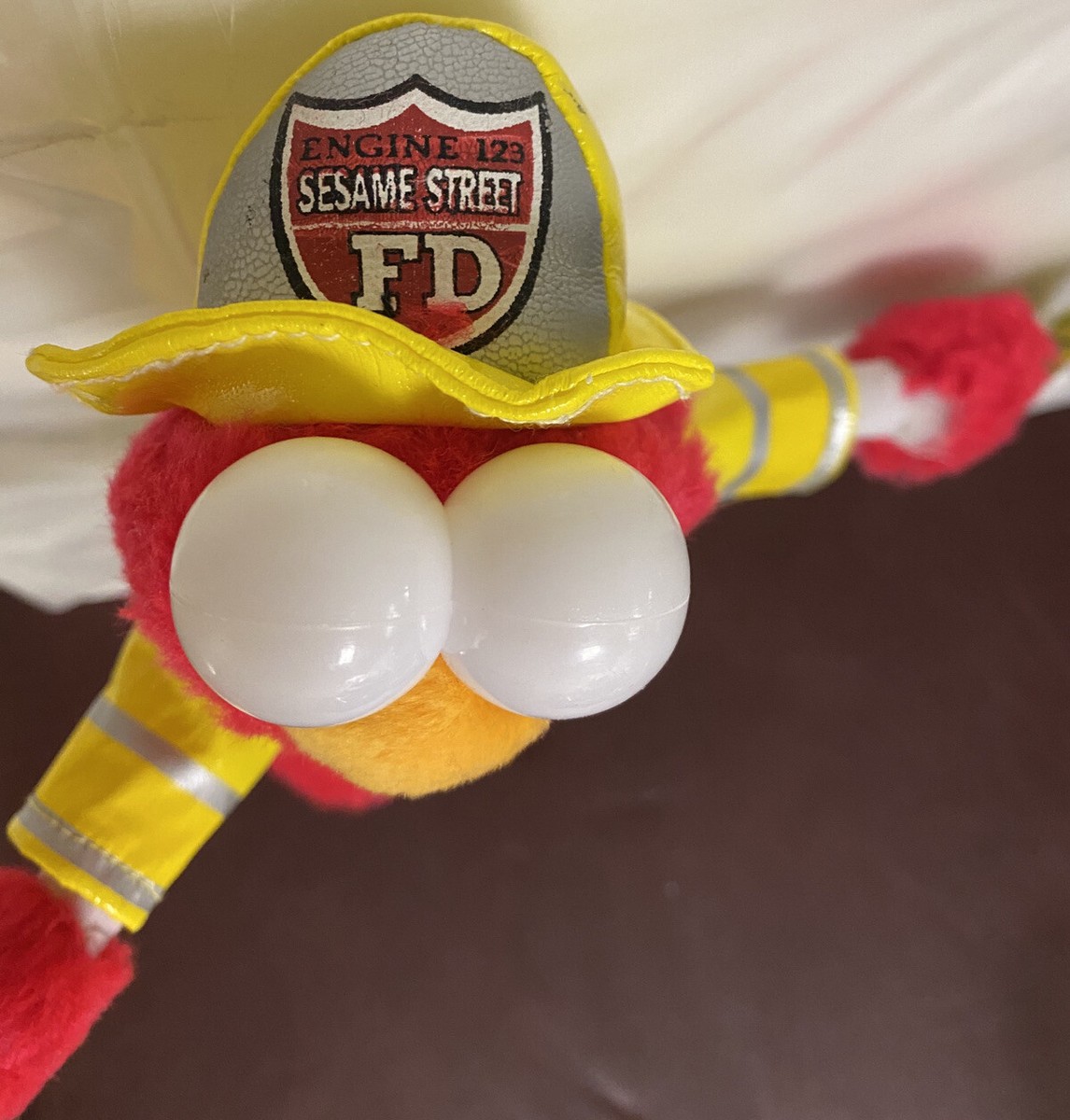 Sesame Street Plush Elmo Yellow Fireman/FireFighter | eBay