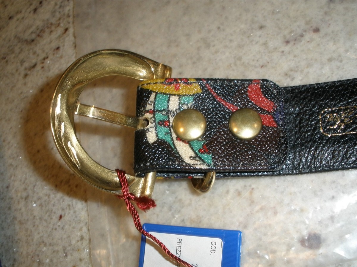 Vintage PIERO GUIDI Women\'s Magic Circus Leather Belt Made in ITALY Size Small VINTAGE PIERO GUIDI MAGIC CIRCUS LEATHER BELT MADE IN ITALY  main image 4