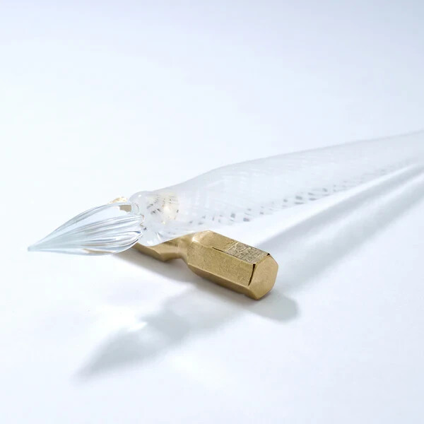 Kakimori Glass Pen Clear Color Medium Point Shoko Yamazaki