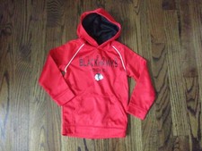 VGUC  NHL Chicago Blackhawks Kids Red Hoodie with Black Graphics Size S 6/7 