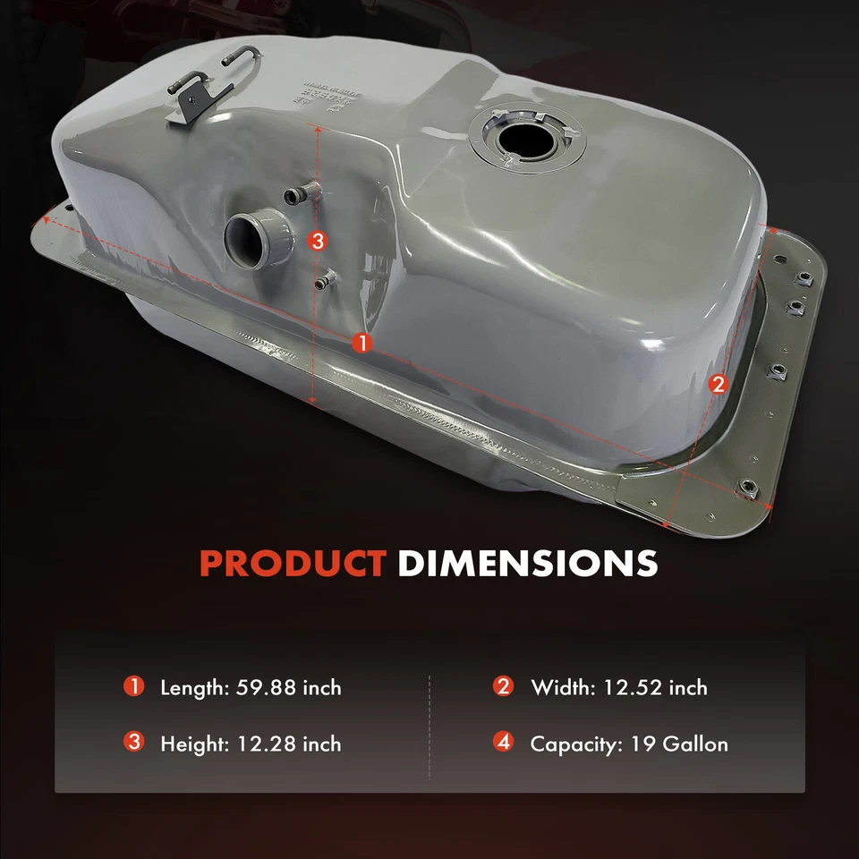 Tanque de combustible de 16 galones para camioneta Nissan 720 1983-1986 cabina estándar 17202-39W06 Foto 4 de 4