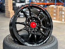 New 15x7 ET38 (4 Wheels) Mugen MF10 Design BLACK 4x100 Fit Honda Toyota Acura