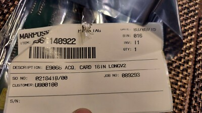 New Marposs 6366140922 Circuit Board E9066 Acquisition Card