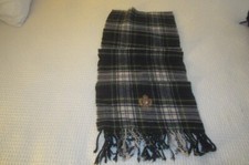 Preowned Men's POLO Ralph Lauren Scotch Plaid Wool Scarf - 52" long by 11" Wide