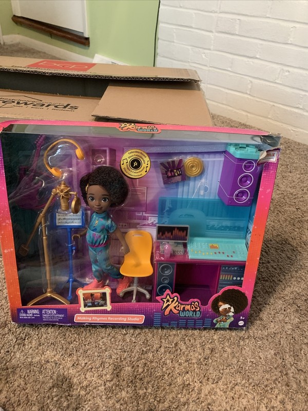 Doll Playset Karma’s World Recording Studio w/ African American Doll New