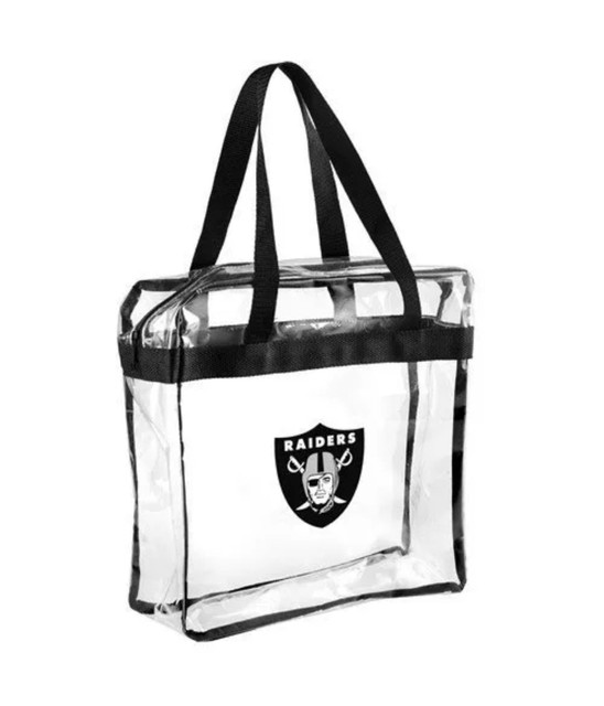 NFL,NBA.MLB Team Clear Zipper Messenger Tote Bag (Stadium Security