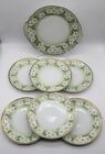 Vtg German J C Louise Bavaria Daffodil 2 Handled Platter Luncheon Plates Painted