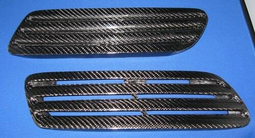 MITSUBISHI OEM Juego de salida de capó negro izquierda/derecha carbono CF080974 para EVO 10 CZ4A - Imagen 3 de 11