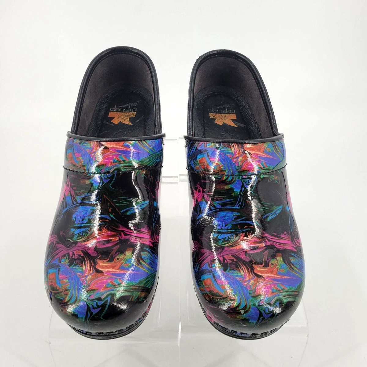 Dansko Pro XP Color Pop Patent Leather Clogs Women s Size 8 EU 38 Slip On