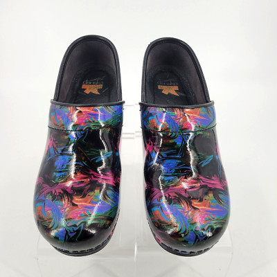 Dansko Pro XP Color Pop Patent Leather Clogs Women s Size 8 EU 38 Slip On