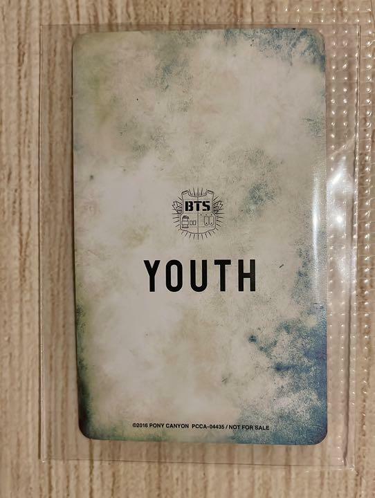 BTS YOUTH Japan Limited Official Photo Card RM J-HOPE JIN