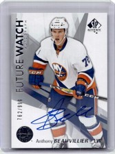 2016-17 SP Authentic Future Watch Autograph Rookie Anthony Beauvillier RC Auto
