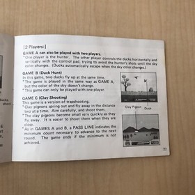 Super Mario Bros Duck Hunt World Class Track Meet Nintendo NES Manual Booklet