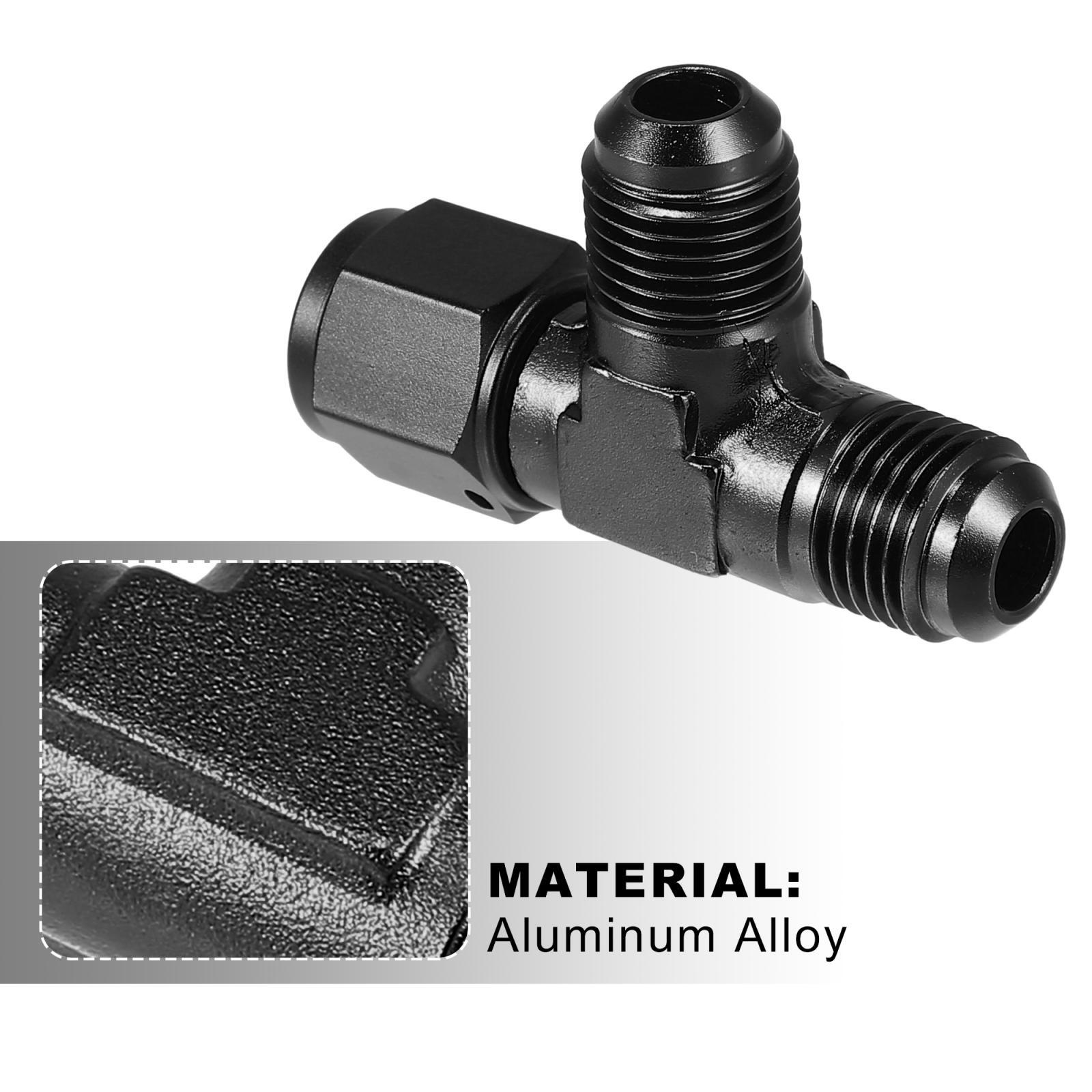 AN6 Male Flare Tee Fitting AN6 Female Swivel on Run Adaptor T Pipe