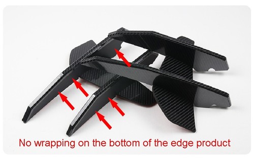 F Bumper Devil`s Clow Air Vent Ver2 Black Carbon Edge For 2018~2023 Kia Stinger - Picture 4 of 8