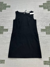 Loft Dress Womens 2 Black Blouson New