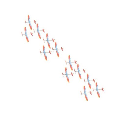  2 Pack Flugzeuge Gummibandangetrieben Spielzeug Kinder Modellflugzeuge