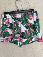 Victoria's Secret Tropic Satin Pj Shorts Size Small.
