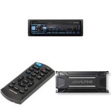 Alpine UTE-73BT, RUE-4360 Remote with KTA-30FW 4-Channel Weather Resistant To...