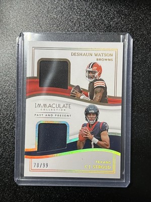 2023 Panini Immaculate Collection Past and Present Deshaun Watson CJ Stroud /99
