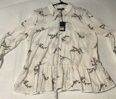   DKNY City Bloom Blouse New With Tags/Size L