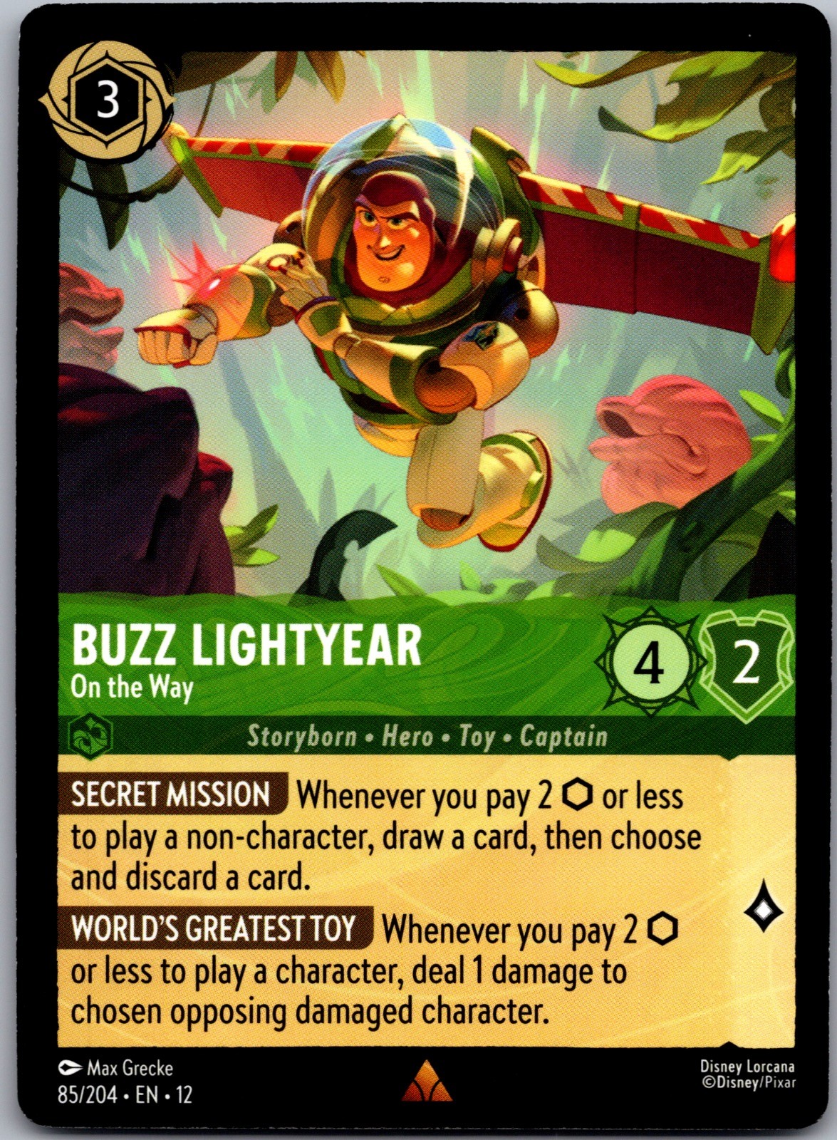 Buzz Lightyear - On the Way 85/204 Rare Wilds Unknown Lorcana Lightly Played