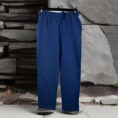 Vintage Russell Athletic Medium Drawstring Sweatpants Pockets Blue Cozy Lounge