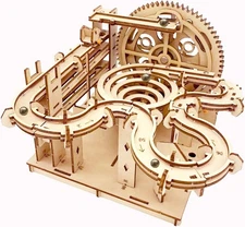 3D Puzzle Wooden Marble Run for Adults DIY Mechanical Puzzle Assembly Wood Craft