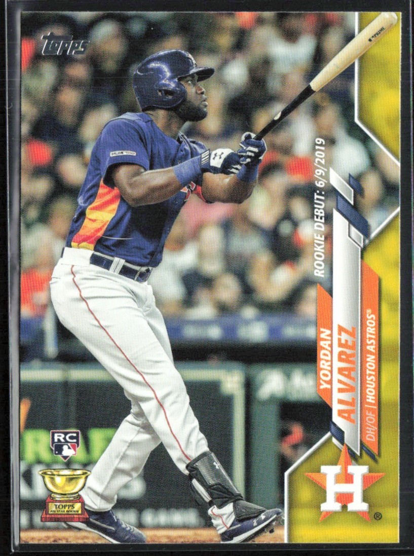 Yordan Alvarez 2020 Topps Update Yellow RC #U-300 Houston Astros