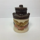 National Gallery Of Art Washington DC Eagle McCoy Pottery Spirit of 76 Jar w/Lid