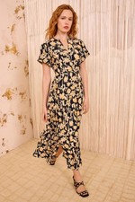 Ulla Johnson Nadya Short Sleeve Midi Dress $650 Size 6